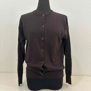 ジョンスメドレー(JOHN SMEDLEY)のジョンスメドレーメリノウールブラウンカーディガンJOHNSMEDLEY焦茶(カーディガン)