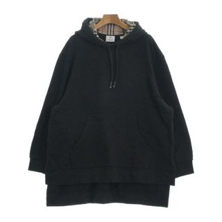 バーバリー(BURBERRY)のBURBERRY バーバリー パーカー XS 黒 【古着】【中古】(パーカー)