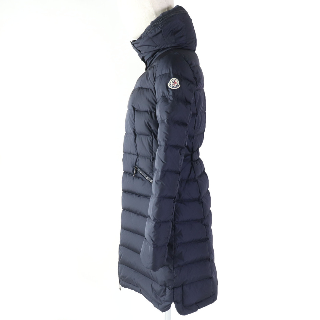 MONCLER(モンクレール)の極美品☆MONCLER モンクレール FLAMMETTE フラメッテ ロゴワッペン・フード付 ダウンコート ネイビー 0 国内正規品 レディース レディースのジャケット/アウター(ダウンコート)の商品写真