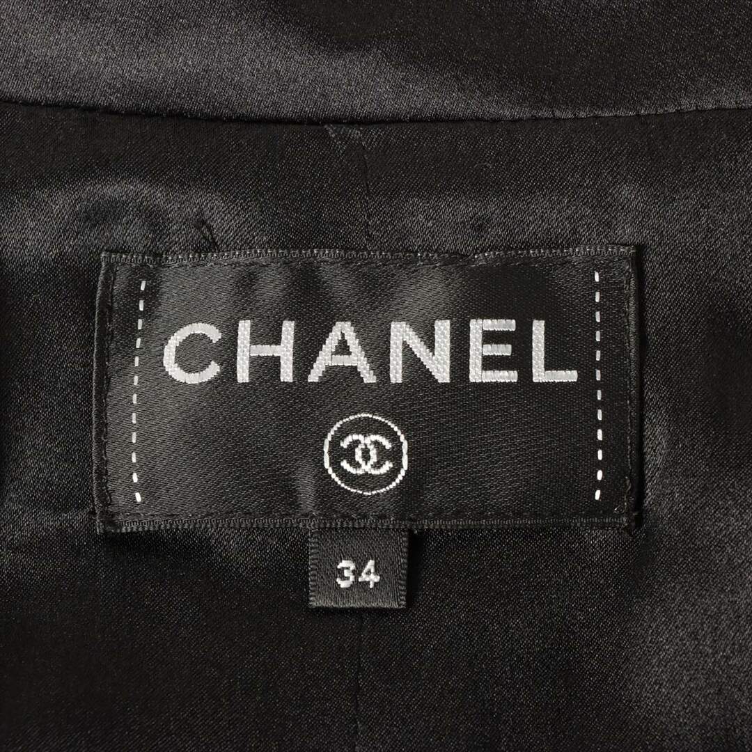 CHANEL(シャネル)のシャネル ココボタン レーヨン×シルク 34 ブラック レディース ワンピ レディースのワンピース(その他)の商品写真