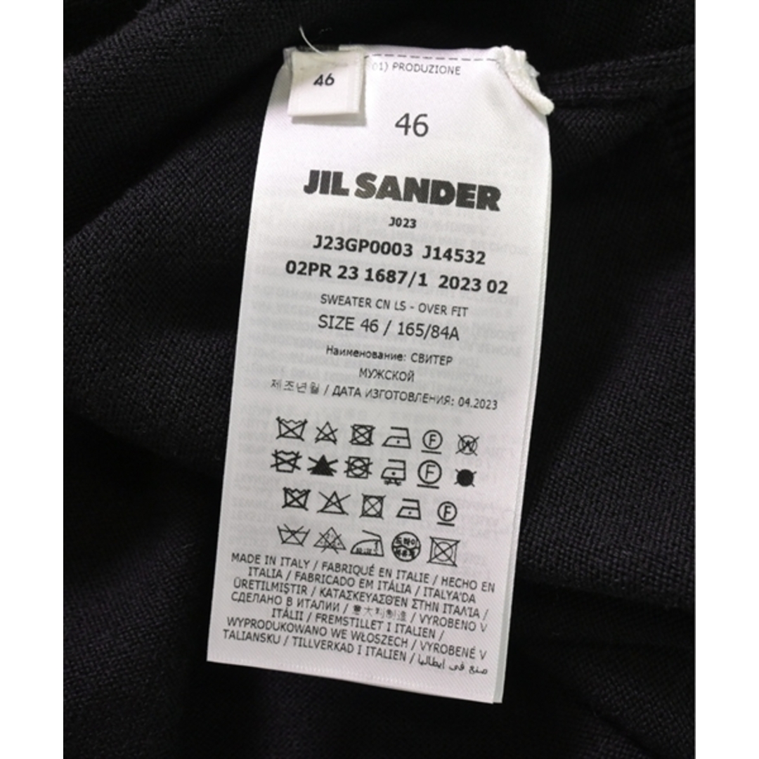 Jil Sander(ジルサンダー)のJIL SANDER ジルサンダー ニット・セーター 46(M位) 黒 【古着】【中古】 メンズのトップス(ニット/セーター)の商品写真