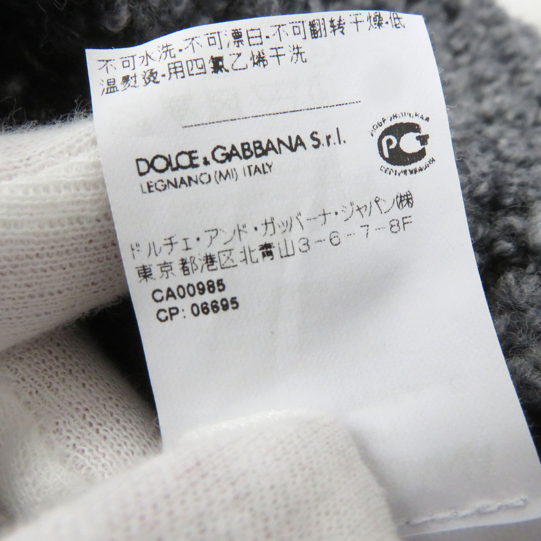 DOLCE&GABBANA(ドルチェアンドガッバーナ)の極美品☆DOLCE&GABBANA ドルチェ＆ガッバーナ ウール カシミヤ混 タートルネック ニット トップス セーター グレー M イタリア製 正規品 レディース レディースのトップス(ニット/セーター)の商品写真