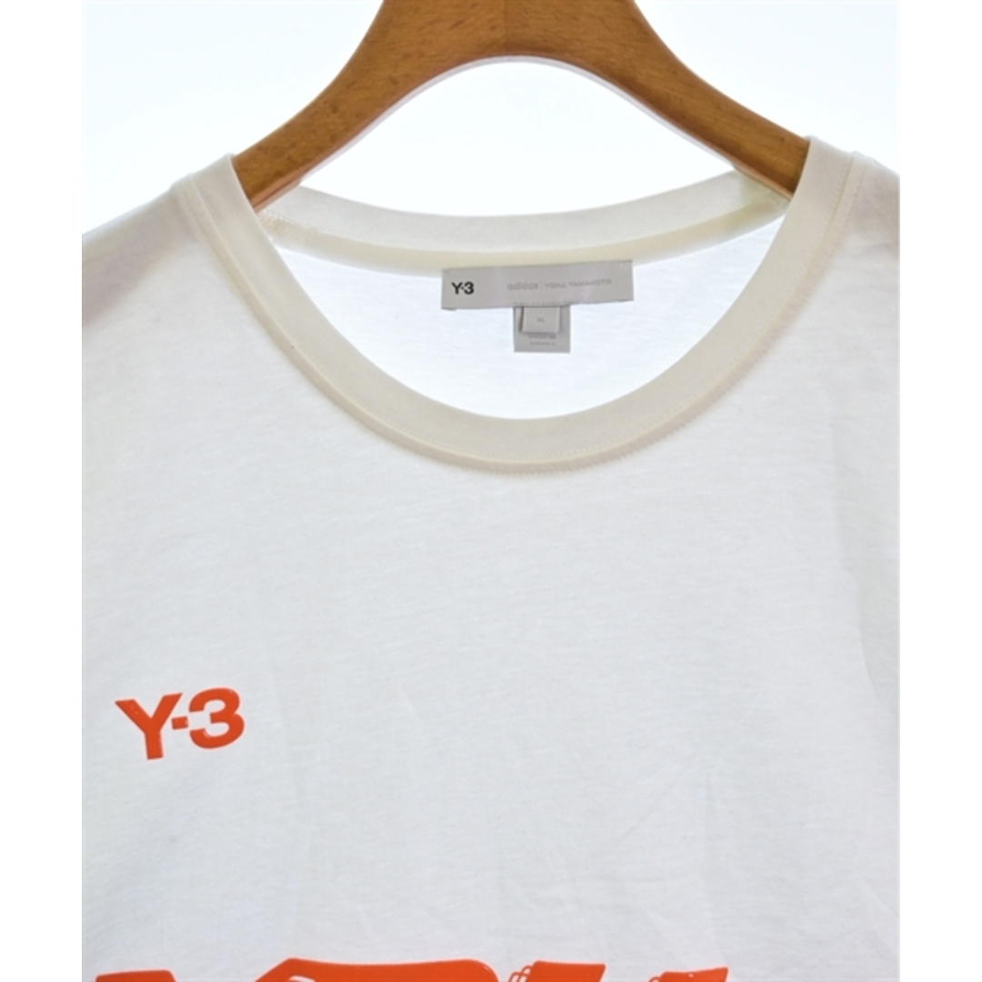 Y-3(ワイスリー)のY-3 ワイスリー Tシャツ・カットソー 2XL 白 【古着】【中古】 メンズのトップス(Tシャツ/カットソー(半袖/袖なし))の商品写真