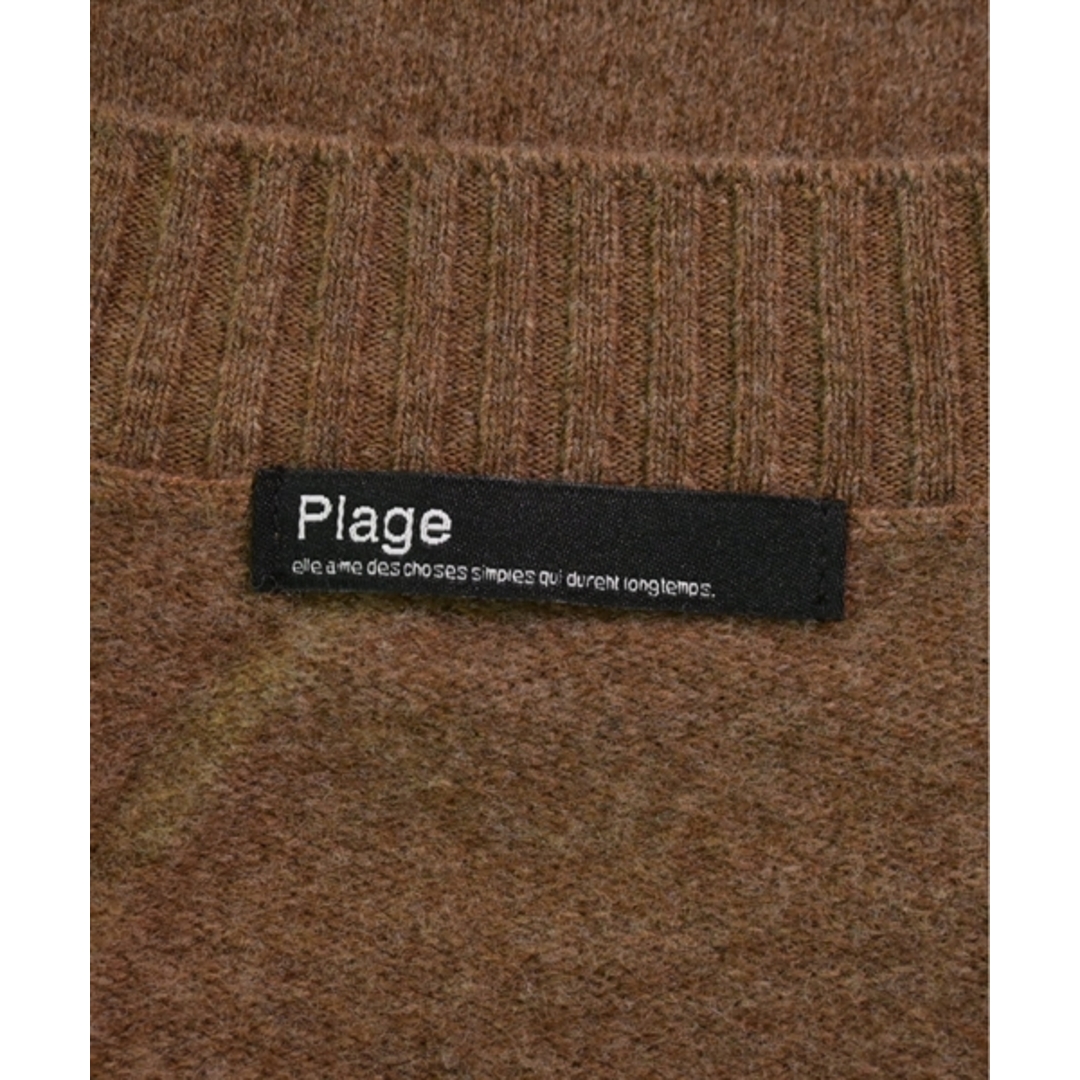 Plage(プラージュ)のPlage プラージュ ニット・セーター 38(M位) 茶 【古着】【中古】 レディースのトップス(ニット/セーター)の商品写真