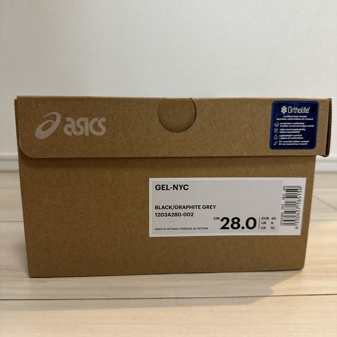 asics(アシックス)の28 asics GEL-NYC BLACK/GRAPHITE GREY メンズの靴/シューズ(スニーカー)の商品写真