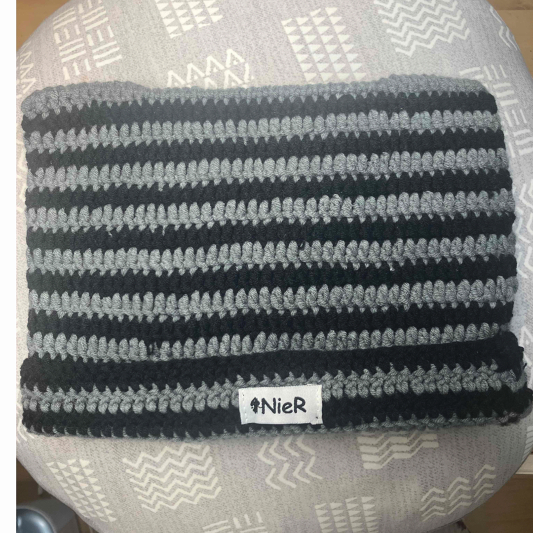 SEXPOT(セックスポット)の【NieR】 猫耳ニットキャップ【BLACKxGRAY】 レディースの帽子(ニット帽/ビーニー)の商品写真