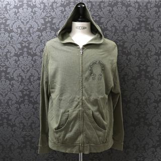 Chrome Hearts - クロムハーツ【CHROMEHEARTS】ダガージップパーカー/セメタリークロスプリント/カーキ/Lサイズ【中古】111806