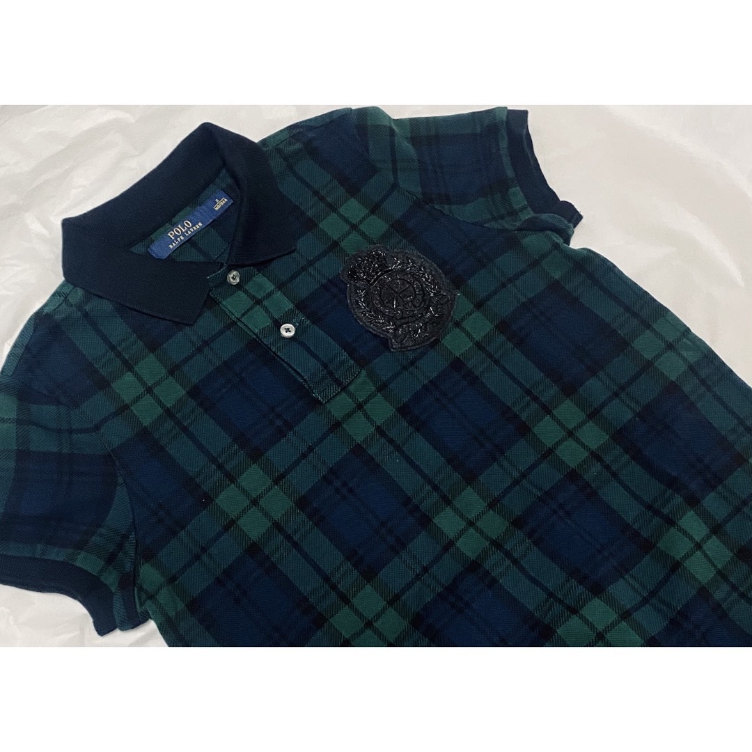 POLO RALPH LAUREN(ポロラルフローレン)の❤️美品　POLO   RALPH LAUR   エンブレム　１６０　ワンピース レディースのワンピース(ミニワンピース)の商品写真