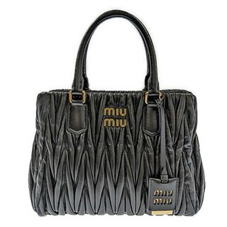 ミュウミュウ(miumiu)のMIUMIU　ミュウミュウ　マテラッセレザー ハンドバッグ　5BA258(ハンドバッグ)