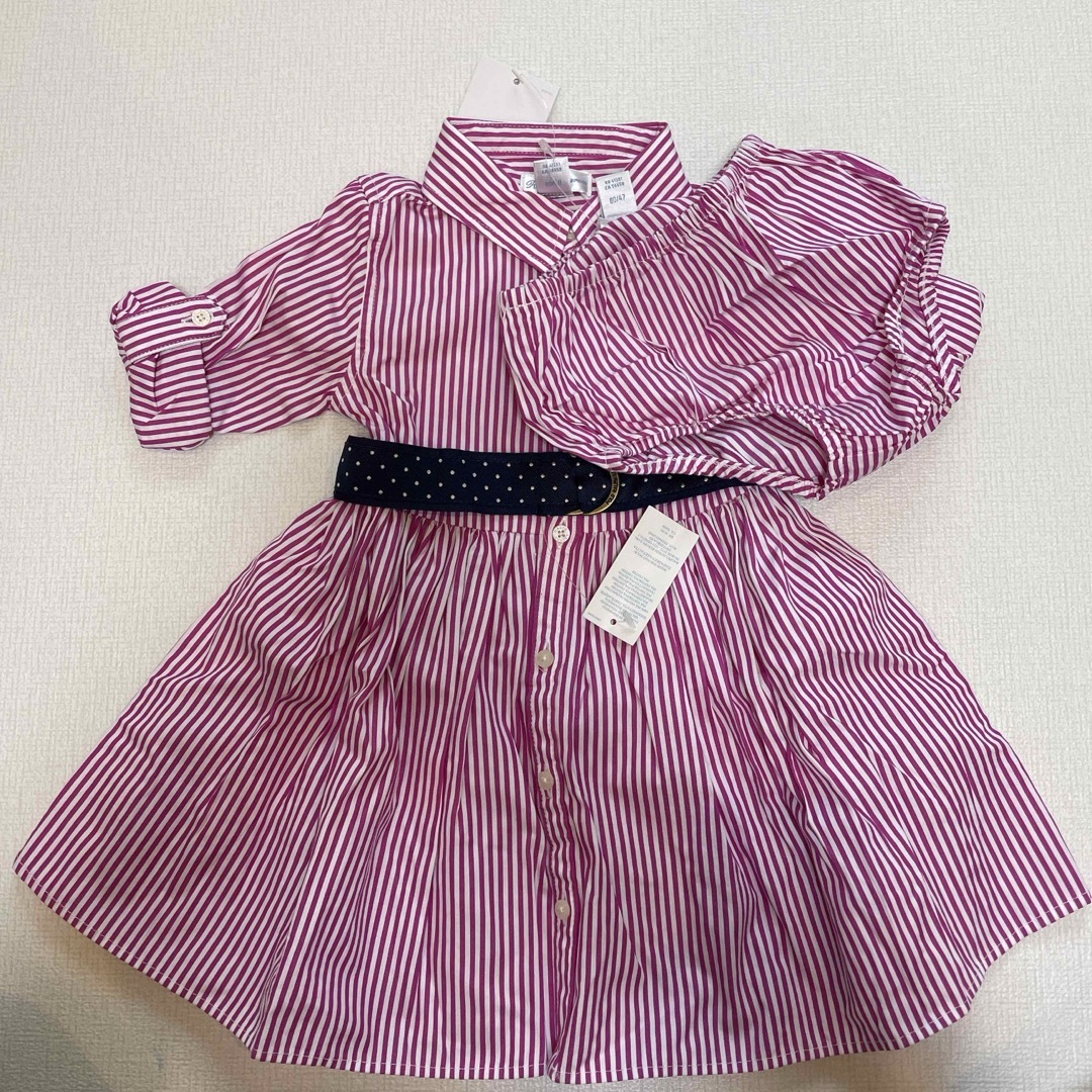 Ralph Lauren(ラルフローレン)のラルフローレン　ベビーシャツワンピース キッズ/ベビー/マタニティのベビー服(~85cm)(ワンピース)の商品写真