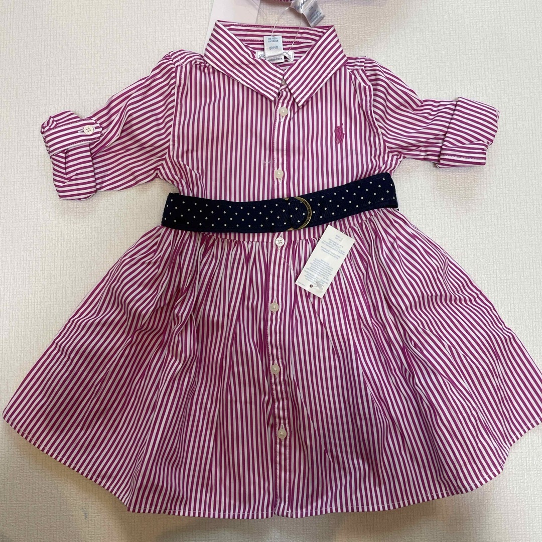 Ralph Lauren(ラルフローレン)のラルフローレン　ベビーシャツワンピース キッズ/ベビー/マタニティのベビー服(~85cm)(ワンピース)の商品写真