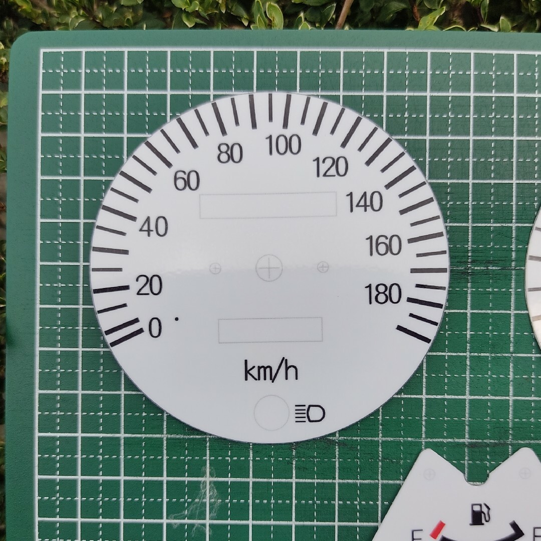 カワサキ(カワサキ)の#★新品ゼファー1100用180kmホワイトメーター/ステッカー/メーターパネル 自動車/バイクのバイク(パーツ)の商品写真