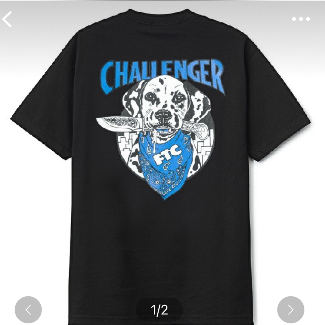 FTC(エフティーシー)の名作　CHALLENGER FTC tシャツ　M サイズ　黒 メンズのトップス(Tシャツ/カットソー(半袖/袖なし))の商品写真