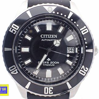 CITIZEN PROMASTER MARINE シチズン プロマスター マリン メカニカルダイバー200m NB6021-17E メンズウォッチ スーパーチタニウム 自動巻 ウレタンベルト 中古A 【送料無料】 B-2202【質屋出品】