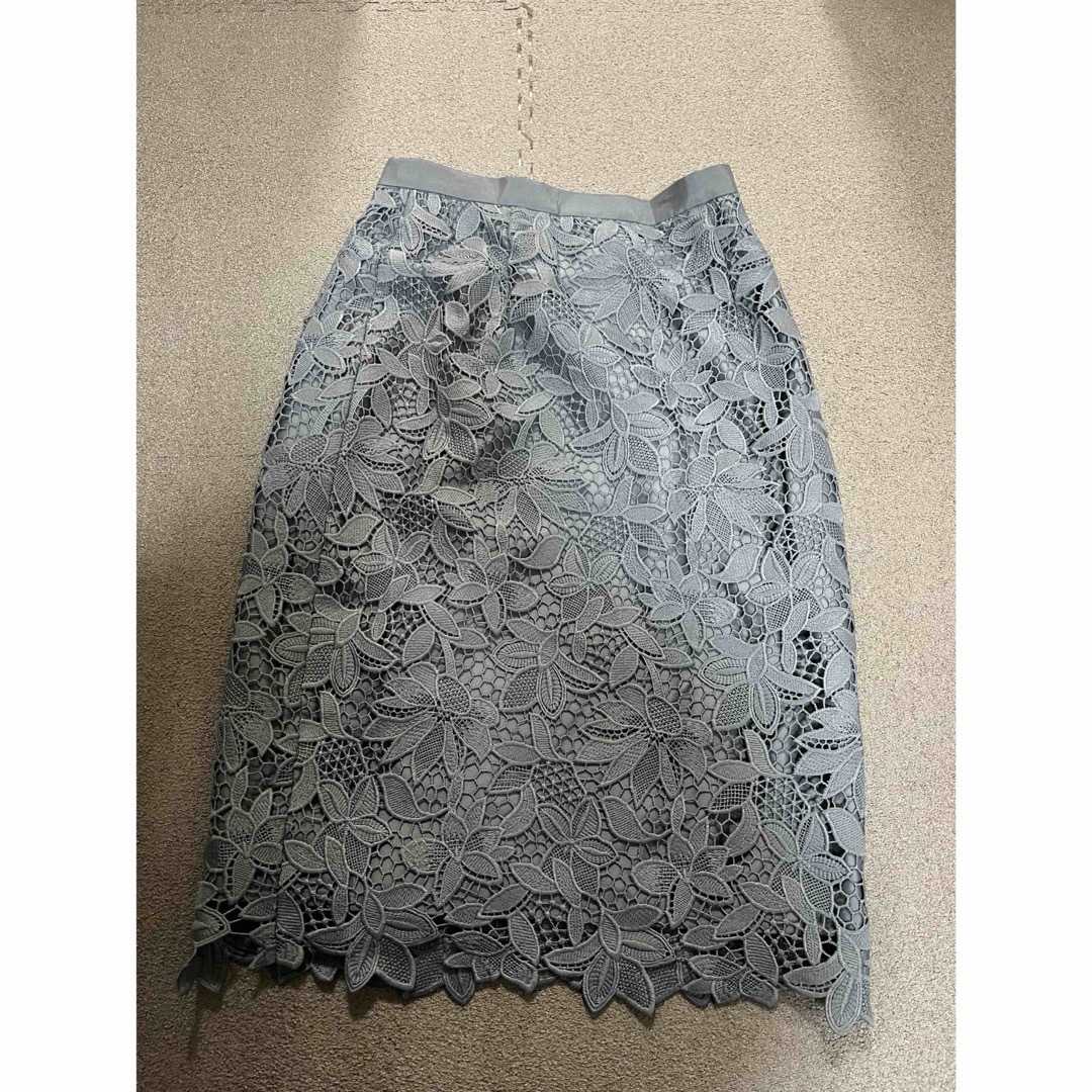 JUSGLITTY(ジャスグリッティー)のケミカルレースタイトスカート　ジャスグリッティー  レディースのスカート(ひざ丈スカート)の商品写真