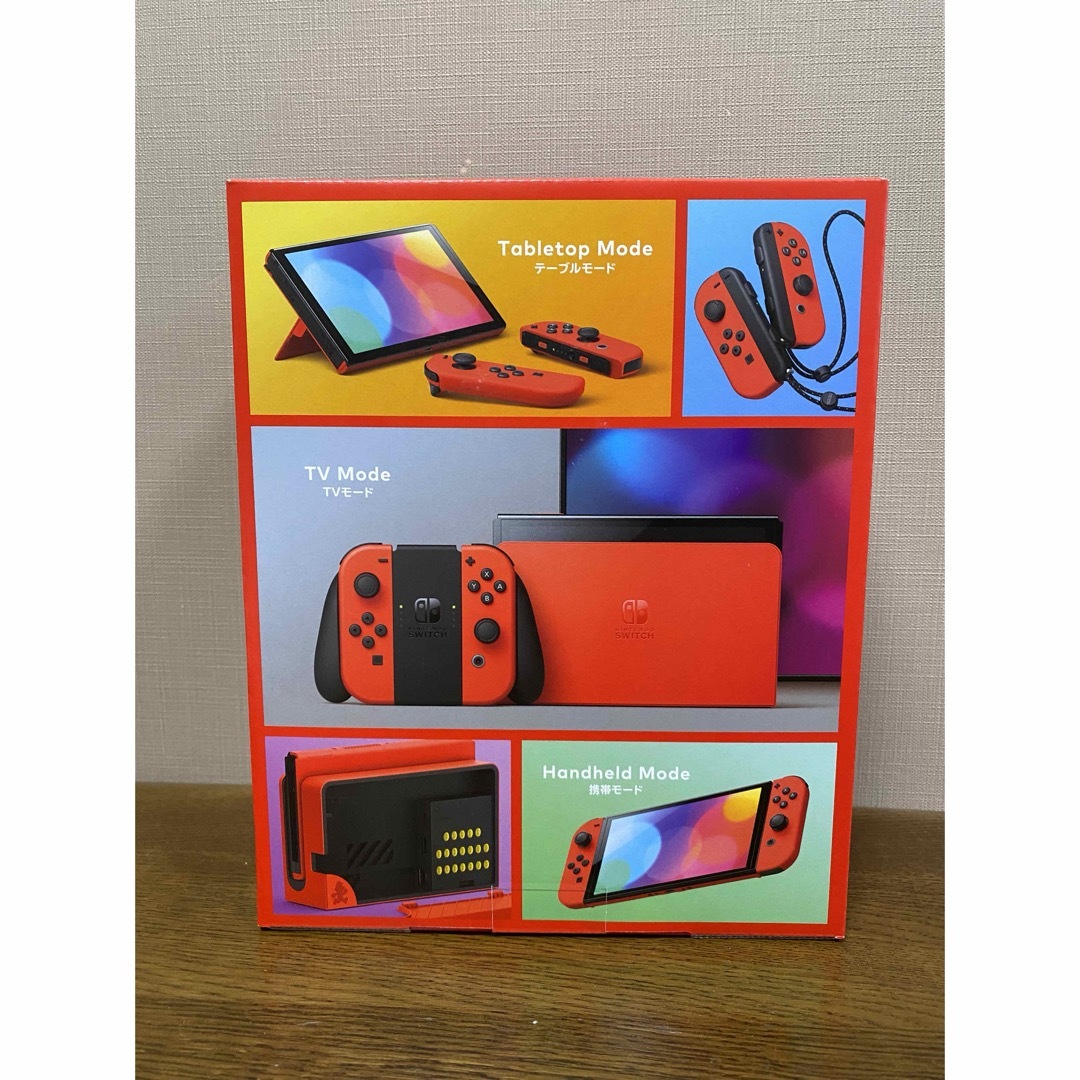 Nintendo Switch(ニンテンドースイッチ)の新品・保証付　任天堂スイッチ　マリオレッド　赤　本体 エンタメ/ホビーのゲームソフト/ゲーム機本体(家庭用ゲーム機本体)の商品写真