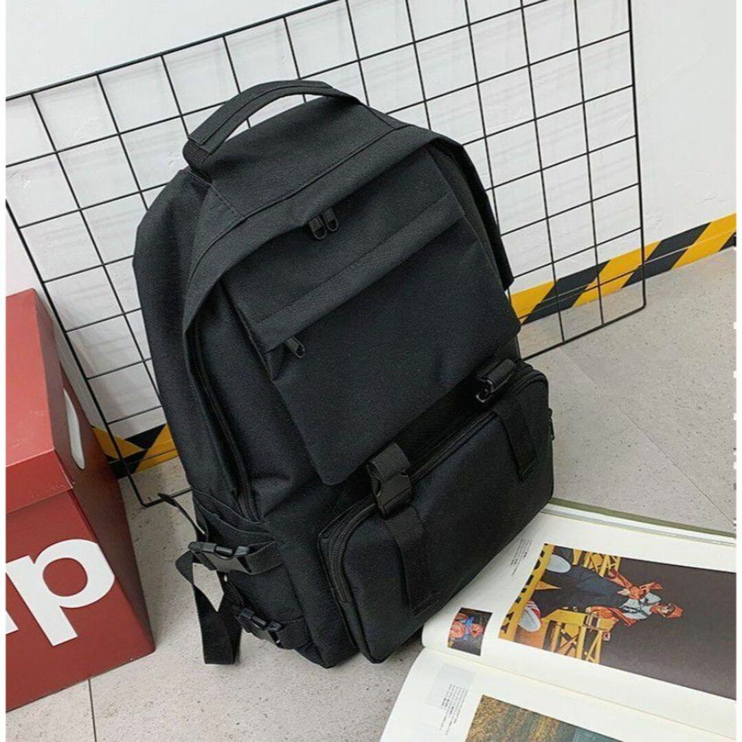 リュック バックパック ブラック 通勤　通学 レディース メンズ 男女兼用 メンズのバッグ(バッグパック/リュック)の商品写真
