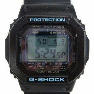 ジーショック(G-SHOCK)のカシオジーショック 美品 腕時計 デジタル タフソーラー 電波  黒 ■SM1(腕時計(デジタル))