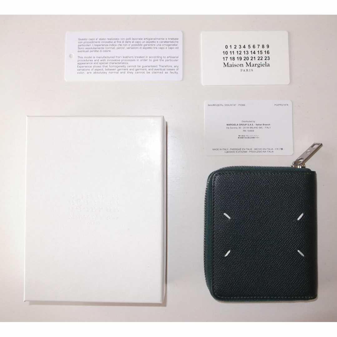 Maison Martin Margiela(マルタンマルジェラ)のmargiela マルジェラ 財布 round zip wallet green メンズのファッション小物(折り財布)の商品写真