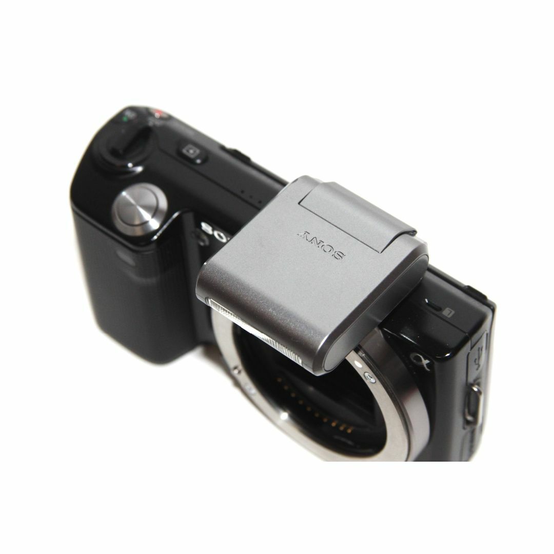 SONY(ソニー)の【美品】SONY NEX-5 HVL-F7S ソニー スマホ/家電/カメラのカメラ(ミラーレス一眼)の商品写真