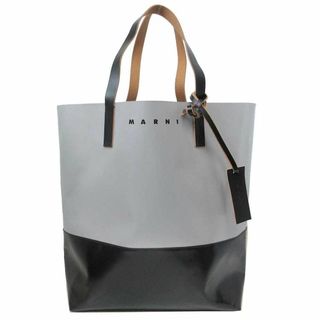 Marni - 【新品】マルニ バッグ トートバッグ MARNI PVC ×レザー A4対応 SHMQ0037 Z0273 (グレー系マルチ) アウトレット レディース