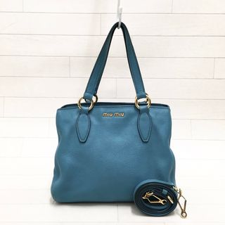 ☆良品・白タグ付☆MIU MIU ヴィッテロカリブ 2way ハンドバッグ