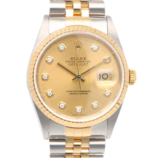 ロレックス(ROLEX)のロレックス デイトジャスト オイスターパーペチュアル 腕時計 時計 ステンレススチール 16233G 自動巻き メンズ 1年保証 ROLEX  中古(腕時計(アナログ))