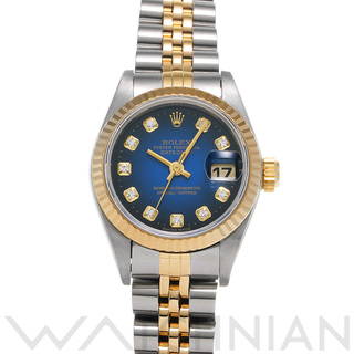 ロレックス(ROLEX)の中古 ロレックス ROLEX 69173G T番(1997年頃製造) ブルー・グラデーション /ダイヤモンド レディース 腕時計(腕時計)