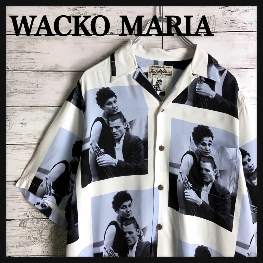 WACKO MARIA(ワコマリア)の9025【即完売モデル】ワコマリア☆総柄デザイン人気カラー半袖アロハシャツ　美品 メンズのトップス(シャツ)の商品写真