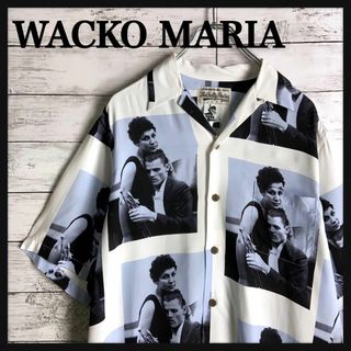 ワコマリア(WACKO MARIA)の9025【即完売モデル】ワコマリア☆総柄デザイン人気カラー半袖アロハシャツ　美品(シャツ)