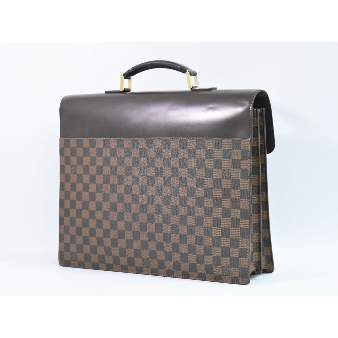 LOUIS VUITTON(ルイヴィトン)の本物 ルイヴィトン LOUIS VUITTON LV アルトナ GM ダミエ エベヌ ビジネスバッグ ハンドバッグ ブリーフケース ブラウン N53312 Altona ビトン バッグ 中古 メンズのバッグ(ビジネスバッグ)の商品写真