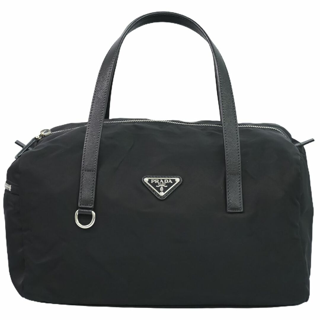 PRADA(プラダ)の本物 プラダ PRADA ナイロン ハンドバッグ ブラック バッグ 中古 レディースのバッグ(ハンドバッグ)の商品写真