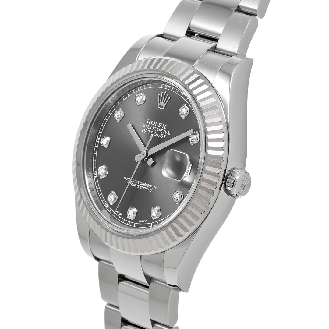 ROLEX(ロレックス)の中古 ロレックス ROLEX 116334G ランダムシリアル グレー /ダイヤモンド メンズ 腕時計 メンズの時計(腕時計(アナログ))の商品写真
