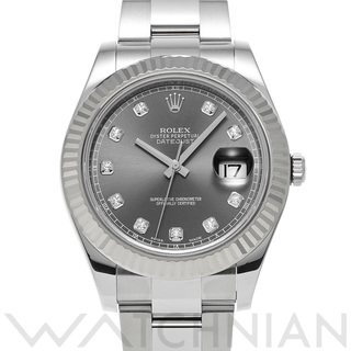ロレックス(ROLEX)の中古 ロレックス ROLEX 116334G ランダムシリアル グレー /ダイヤモンド メンズ 腕時計(腕時計(アナログ))