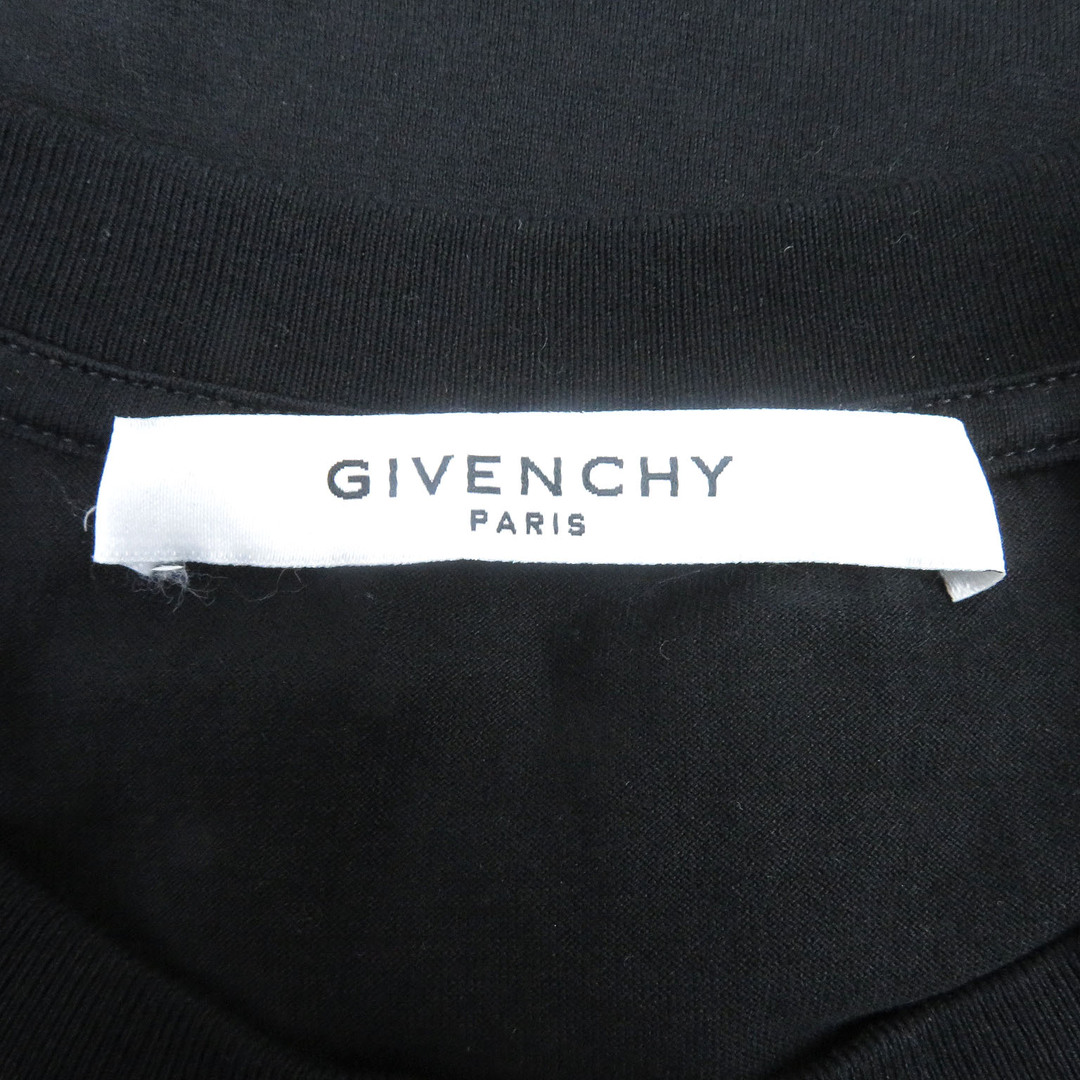 GIVENCHY(ジバンシィ)の美品□GIVENCHY ジバンシィ 20SS BW706V3Z1X コットン100％ レインボーロゴ エンブロイダリー カットソー 半袖Ｔシャツ ブラック S 正規品 レディース レディースのトップス(Tシャツ(半袖/袖なし))の商品写真