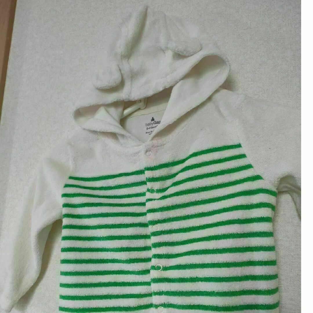 パーカー　80　 タオル生地　baby Gap キッズ/ベビー/マタニティのベビー服(~85cm)(バスローブ)の商品写真