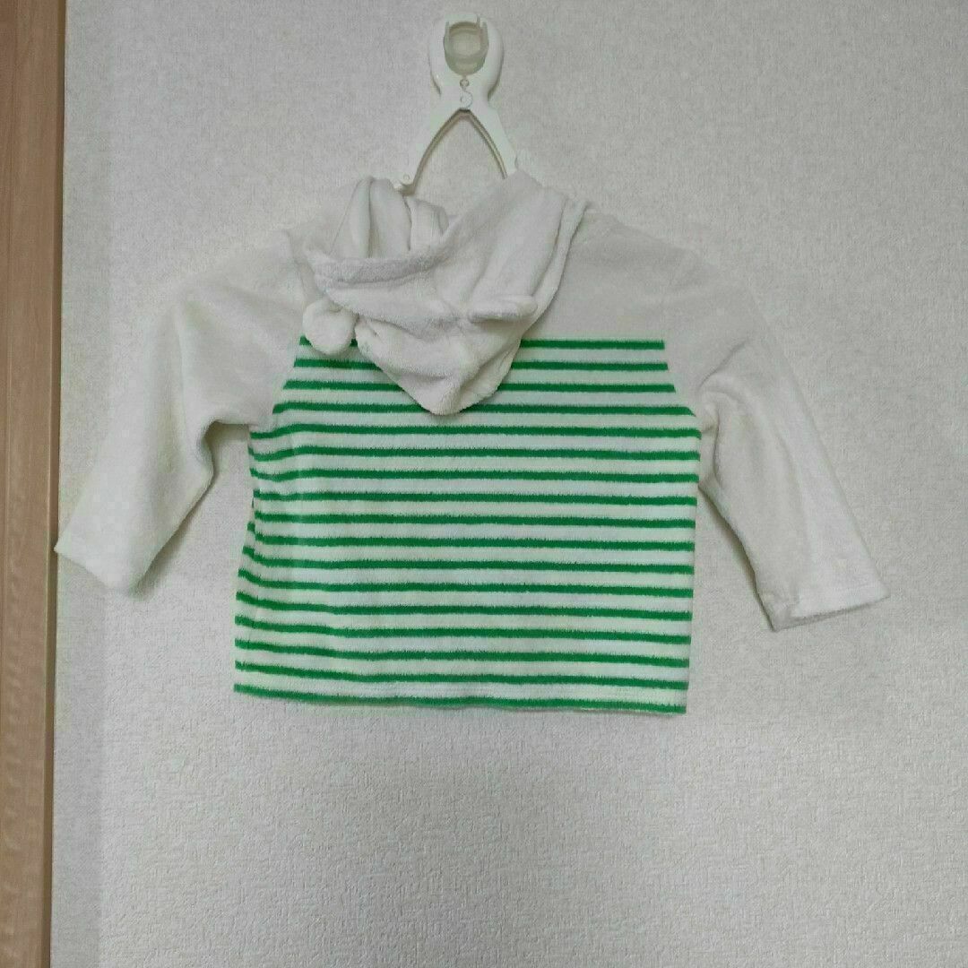 パーカー　80　 タオル生地　baby Gap キッズ/ベビー/マタニティのベビー服(~85cm)(バスローブ)の商品写真