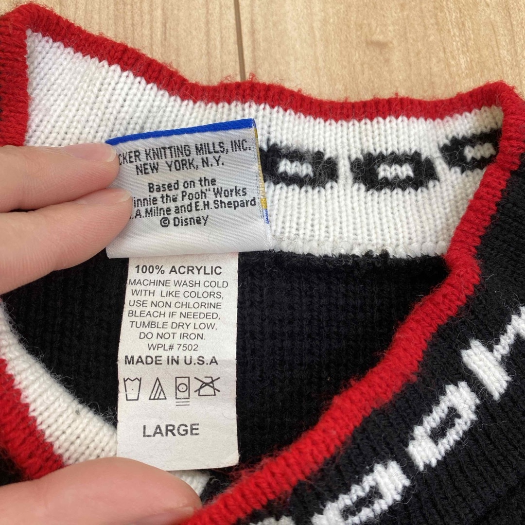 1点物　プーさんセーター（アメリカ製） レディースのトップス(ニット/セーター)の商品写真