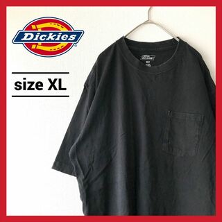 90s 古着 ディッキーズ Tシャツ オーバーサイズ ブラック XL 
