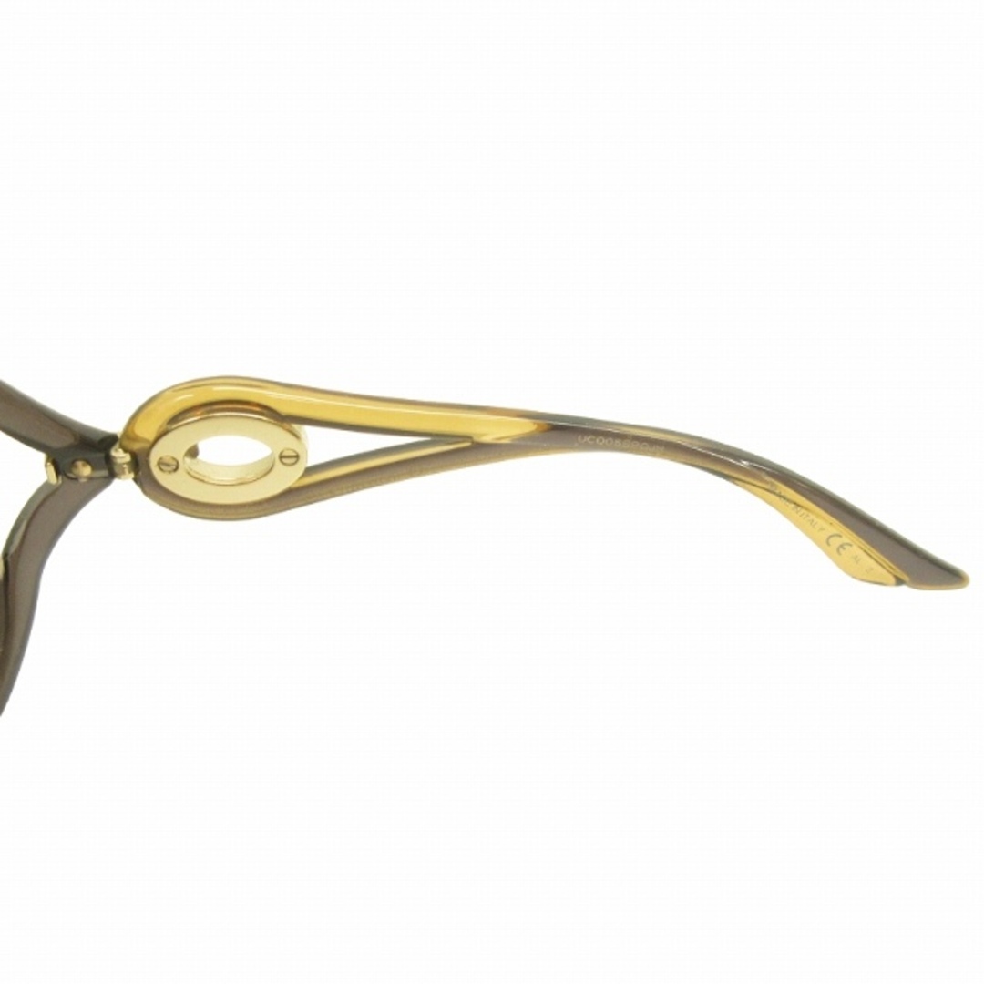 Dior(ディオール)のディオール サングラス メガネ ゴールドカラー金具 ブラウン 62■15 120 レディースのファッション小物(サングラス/メガネ)の商品写真