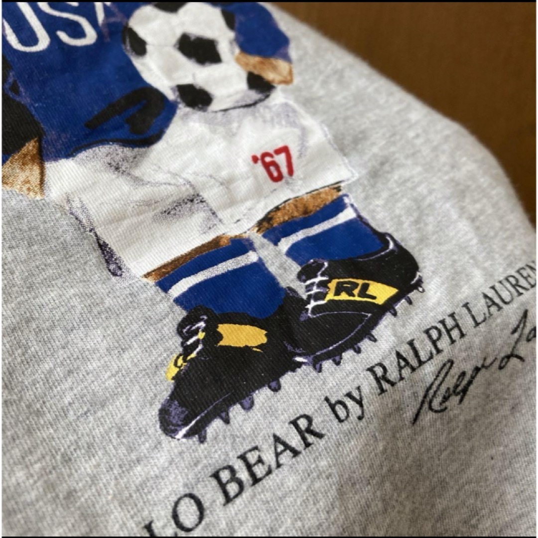 Ralph Lauren(ラルフローレン)のラルフローレン　半袖　シャツ　Tシャツ　ポロベア　サッカー　男の子　春　夏 キッズ/ベビー/マタニティのキッズ服男の子用(90cm~)(Tシャツ/カットソー)の商品写真