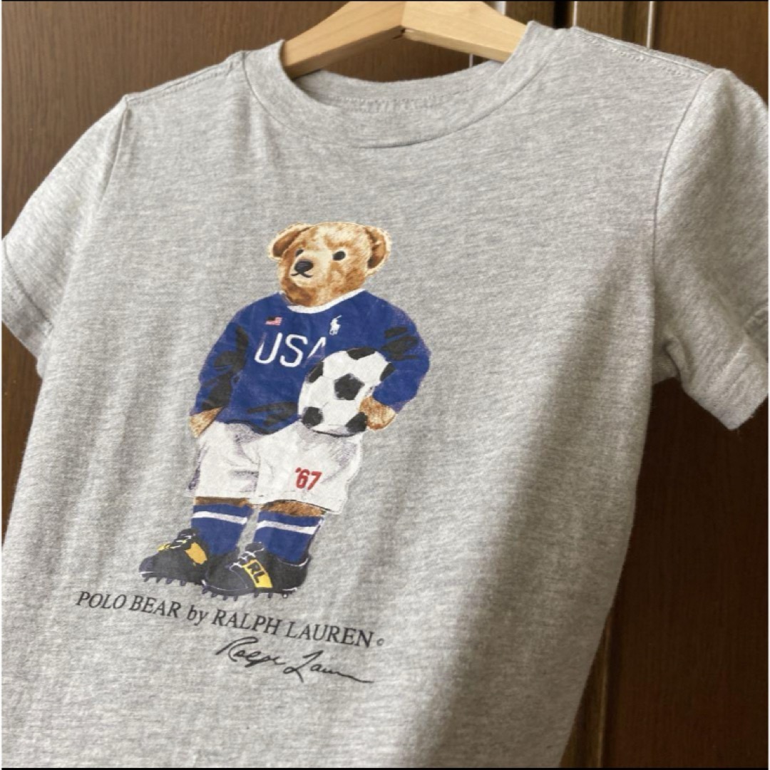 Ralph Lauren(ラルフローレン)のラルフローレン　半袖　シャツ　Tシャツ　ポロベア　サッカー　男の子　春　夏 キッズ/ベビー/マタニティのキッズ服男の子用(90cm~)(Tシャツ/カットソー)の商品写真