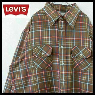 Levi's - 【希少】リーバイス チェックシャツ 70s 台湾製 三角タグ 長袖 入手困難