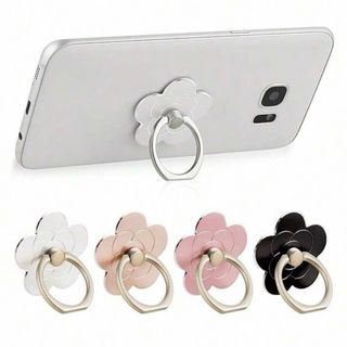 フラワー　スマホリング　お花　スマホスタンド　クレイサス　上品(その他)