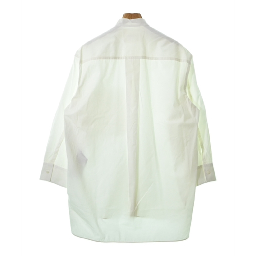 Jil Sander(ジルサンダー)のJIL SANDER ジルサンダー カジュアルシャツ 36(XS位) 白 【古着】【中古】 レディースのトップス(シャツ/ブラウス(長袖/七分))の商品写真