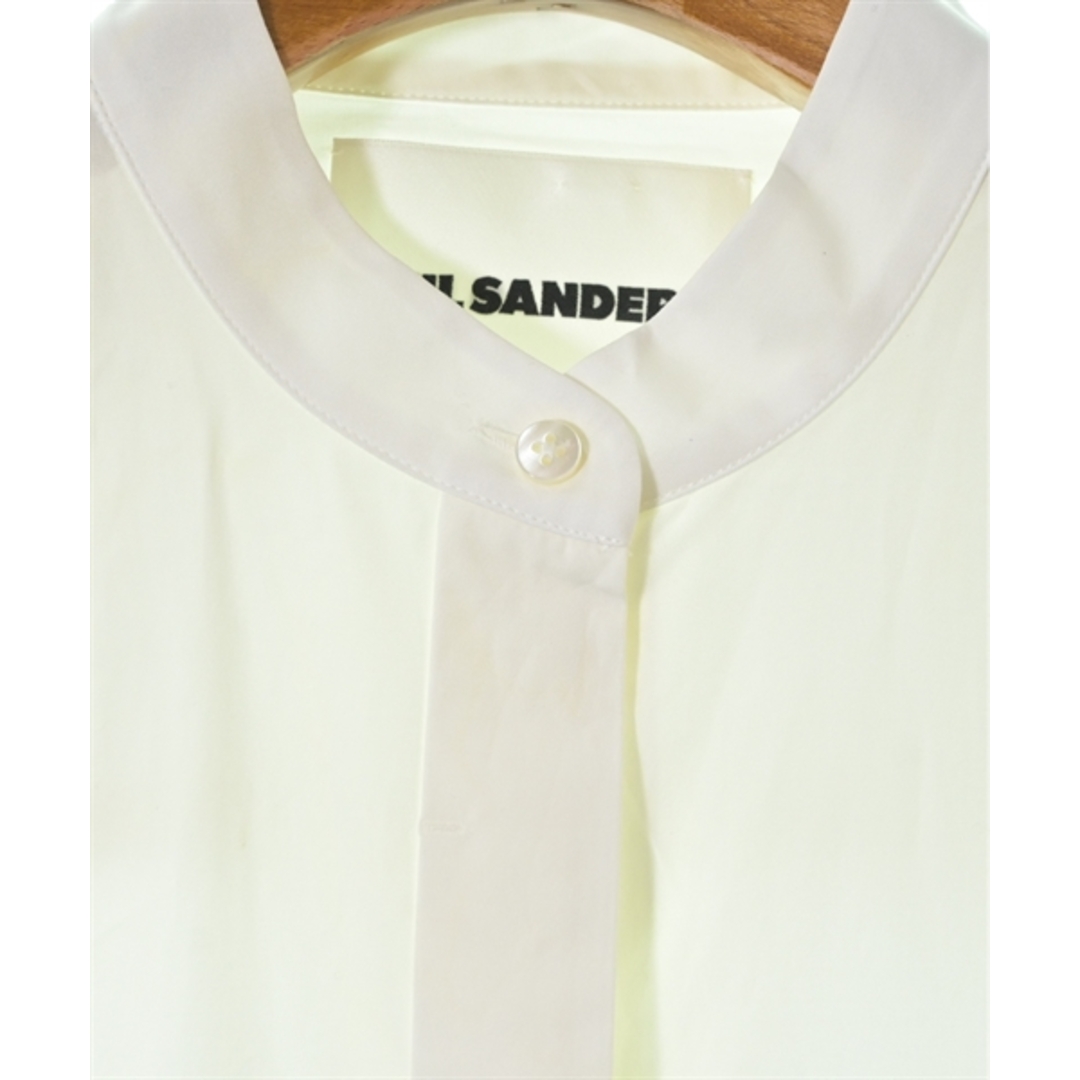 Jil Sander(ジルサンダー)のJIL SANDER ジルサンダー カジュアルシャツ 36(XS位) 白 【古着】【中古】 レディースのトップス(シャツ/ブラウス(長袖/七分))の商品写真