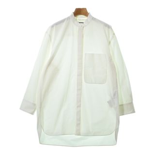 ジルサンダー(Jil Sander)のJIL SANDER ジルサンダー カジュアルシャツ 36(XS位) 白 【古着】【中古】(シャツ/ブラウス(長袖/七分))