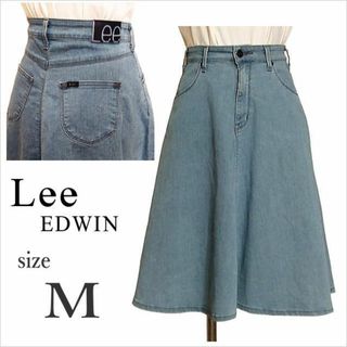 Lee - ［Lee］ライトブルーデニムフレアスカート ロゴラベル付き リー 日本製 M