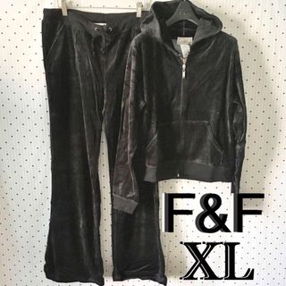 Victoria's Secret - Ｆ＆ＦファブリックUS限定 ベロアセットアップblack  Ｌ　1点物