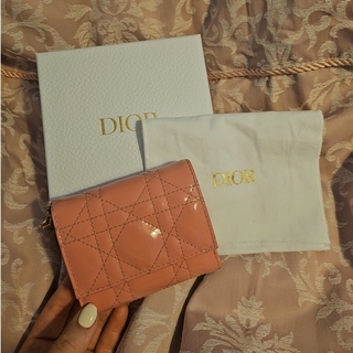 クリスチャンディオール(Christian Dior)のGW限定値下げ！ Dior ロータスウォレット 三つ折り財布 日本限定色ピンク(財布)